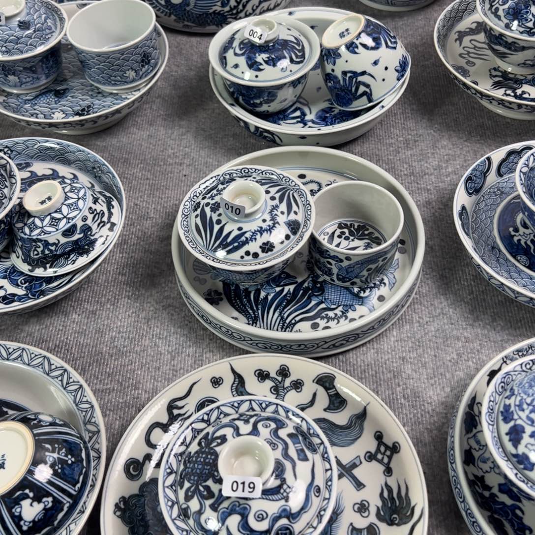 王*信景德镇手工手绘茶具微瑕