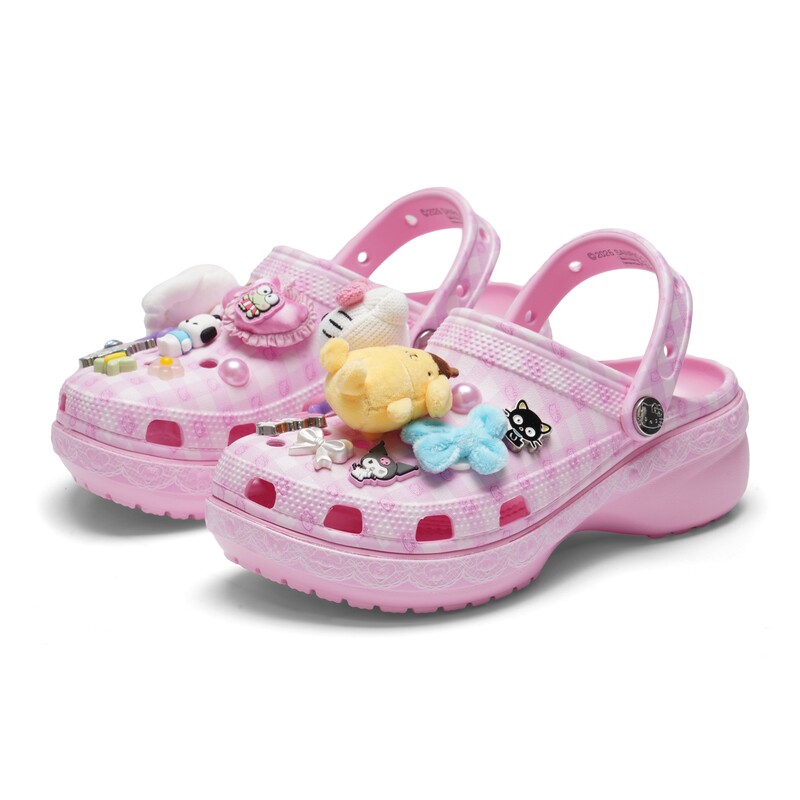 【国内现货】卡骆驰女子洞洞鞋云朵Hello Kitty拖鞋212683-90H