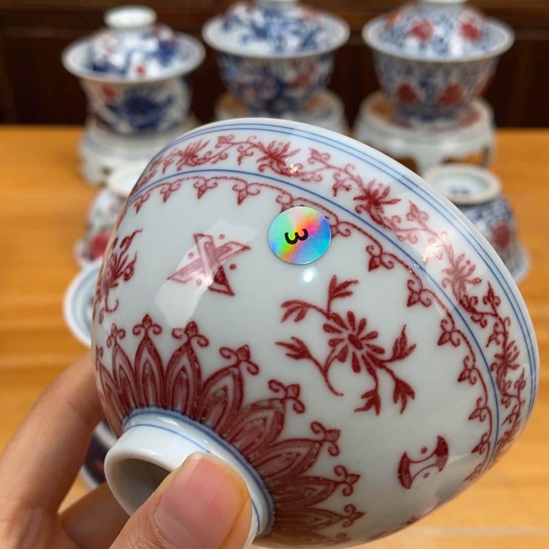 手绘现代茶具非古董