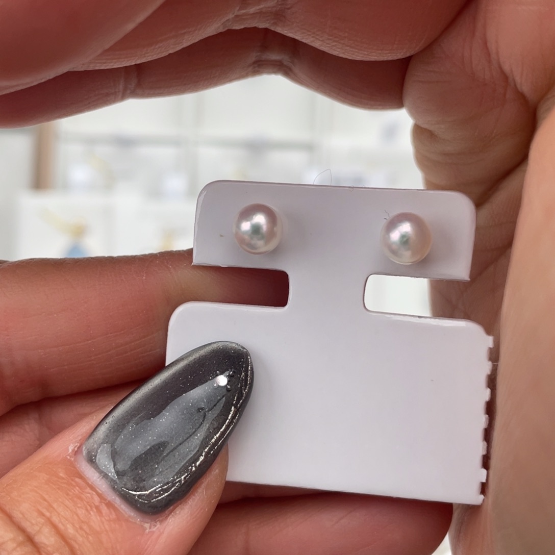 海水珍珠耳饰18K金镶嵌