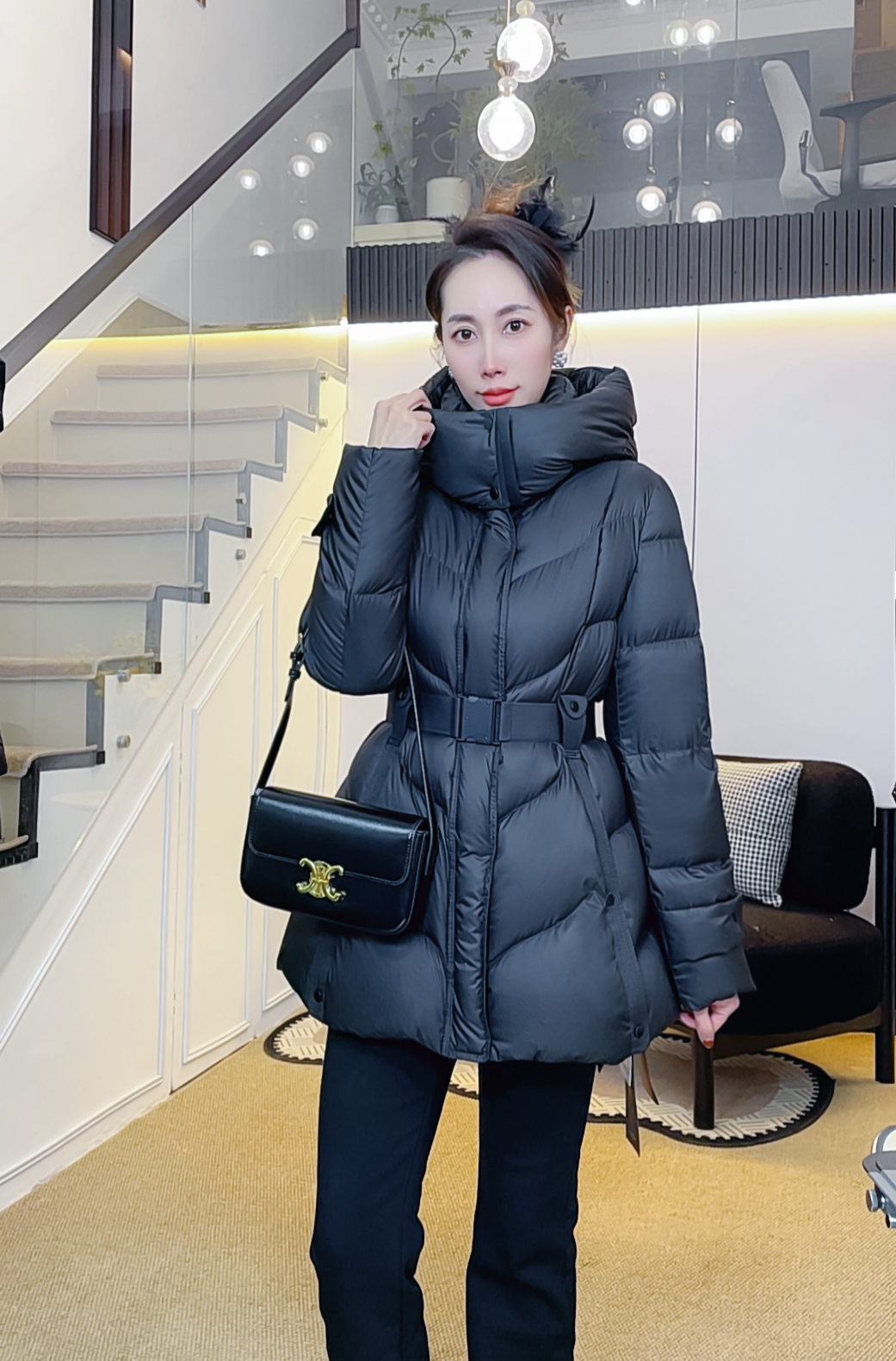 2025新款新国标白鸭绒羽绒服冬季女显瘦中长款加厚时尚外套