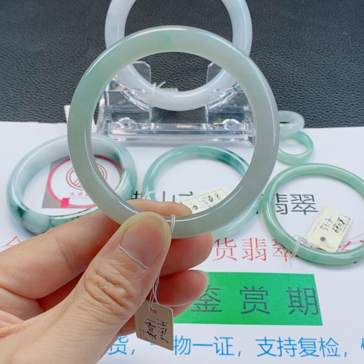 未镶嵌手镯翡翠美人条手镯53-54圈口