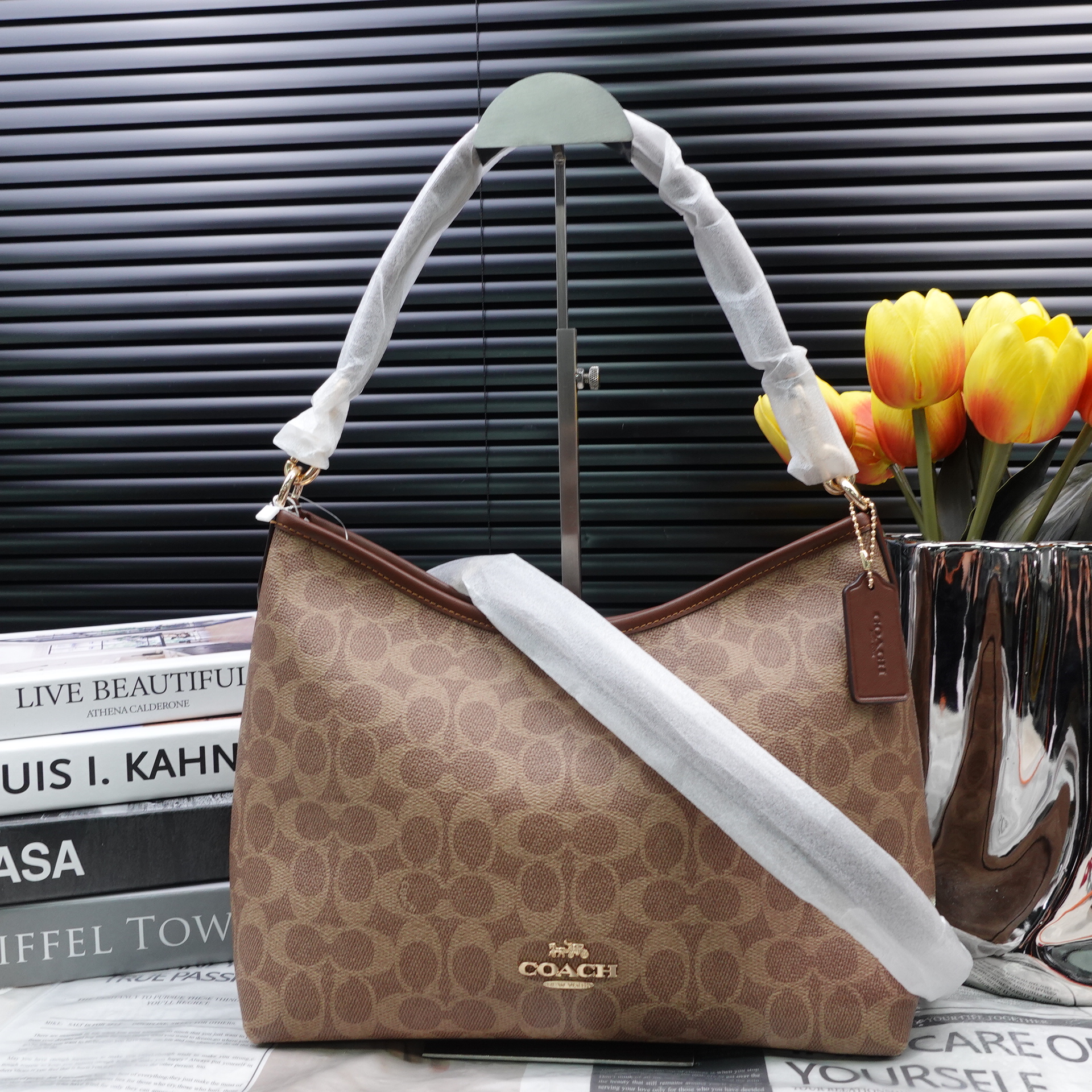 95新 COACH/蔻驰 单肩包/T10321304