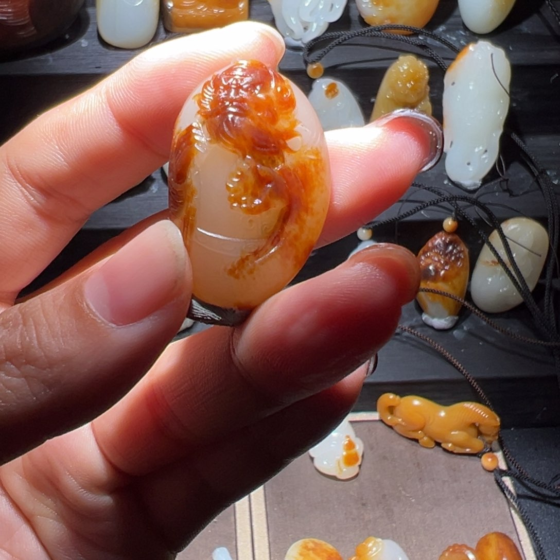 和田玉玉牌未镶嵌俗*人