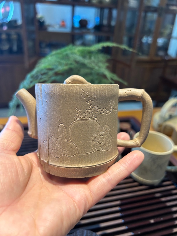 全手工紫砂壶竹节设计段泥茶壶家用泡茶器具