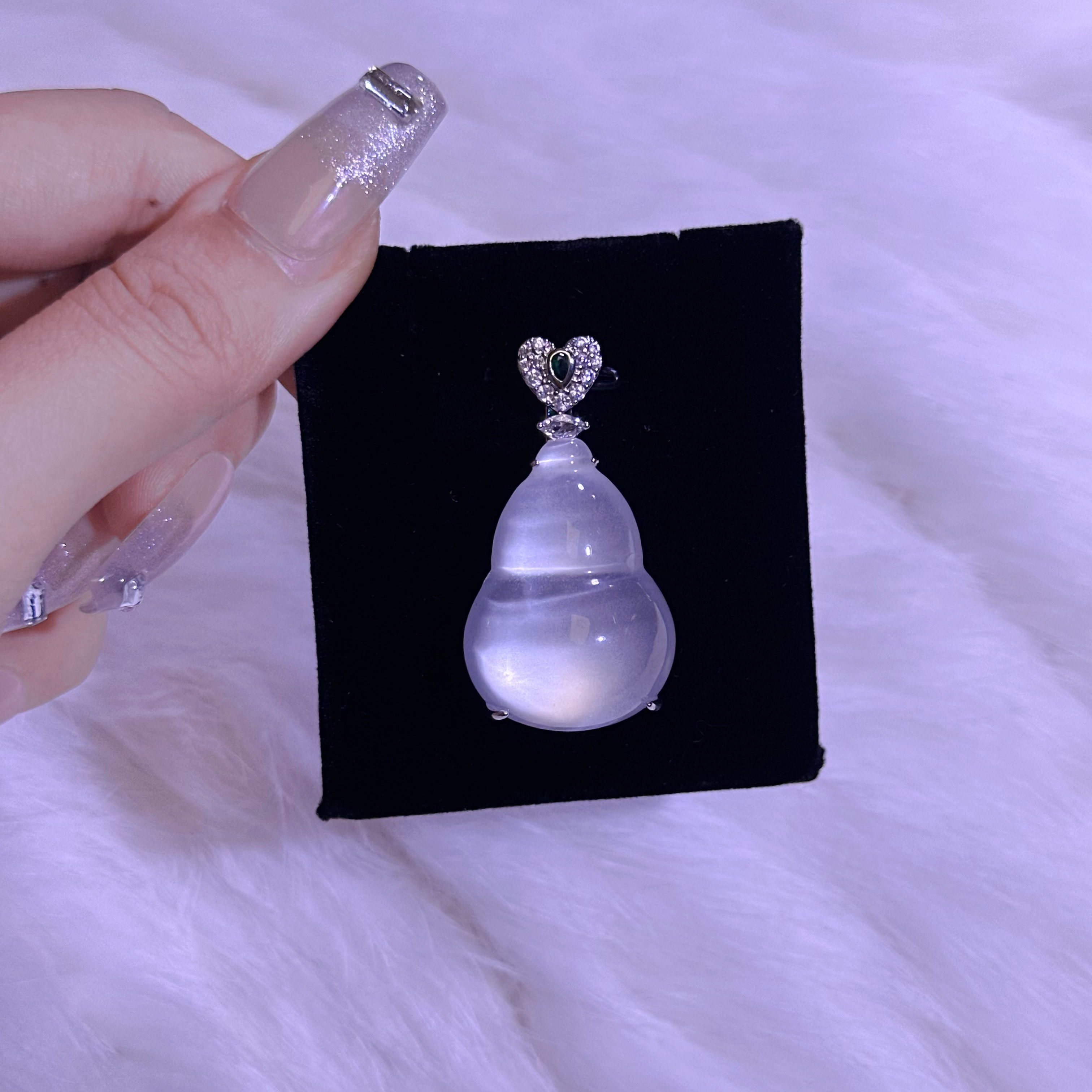 铜合金锆石吊坠 白富美大胖葫芦项链