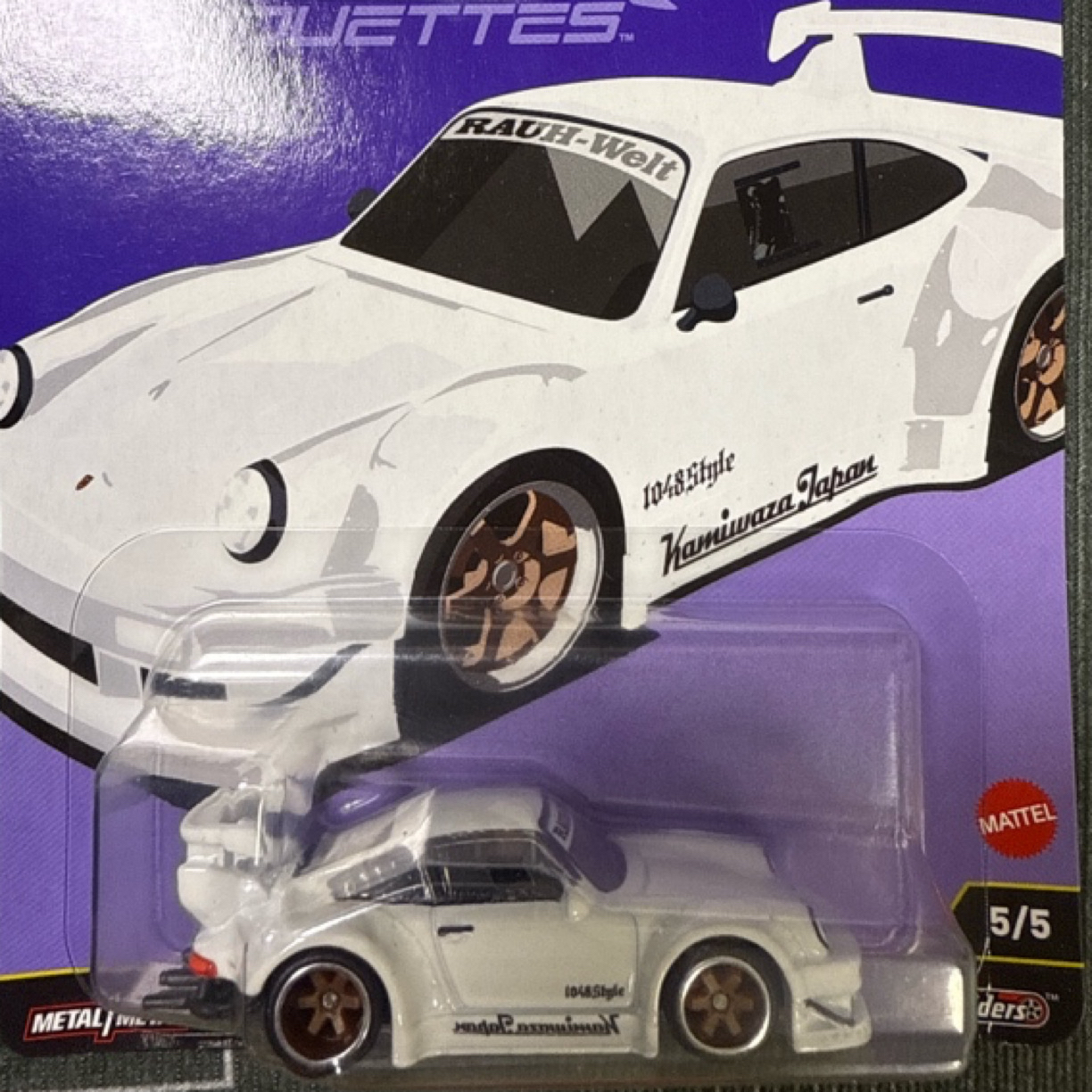 风火轮剪影rwb保时捷 1：64小比例合金车模