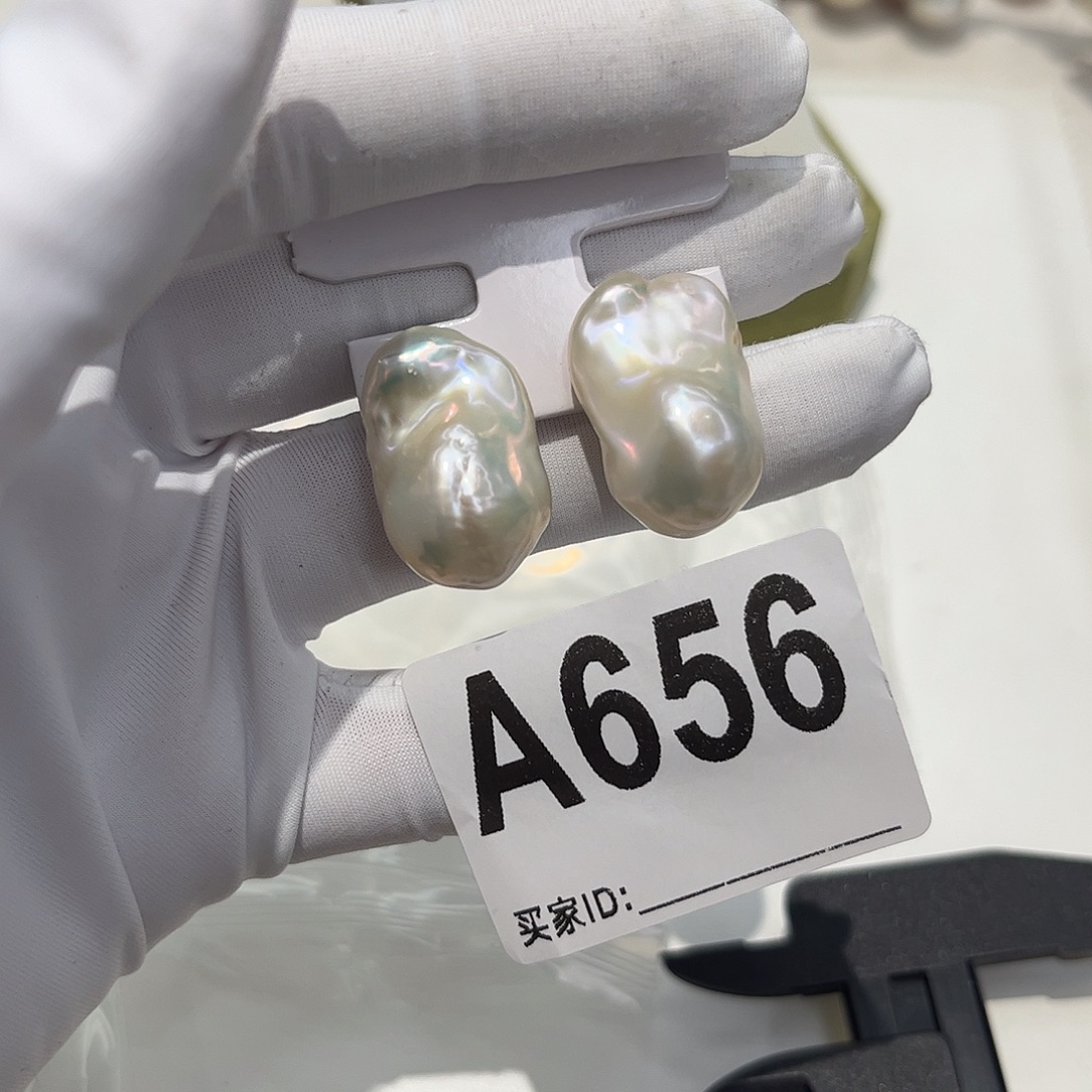 淡水珍珠耳饰银S925镶嵌