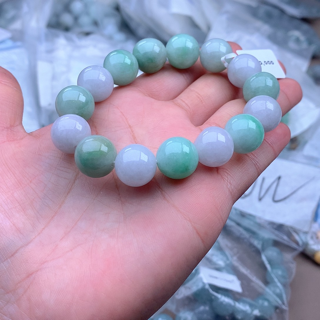 未镶嵌手串定制翡翠