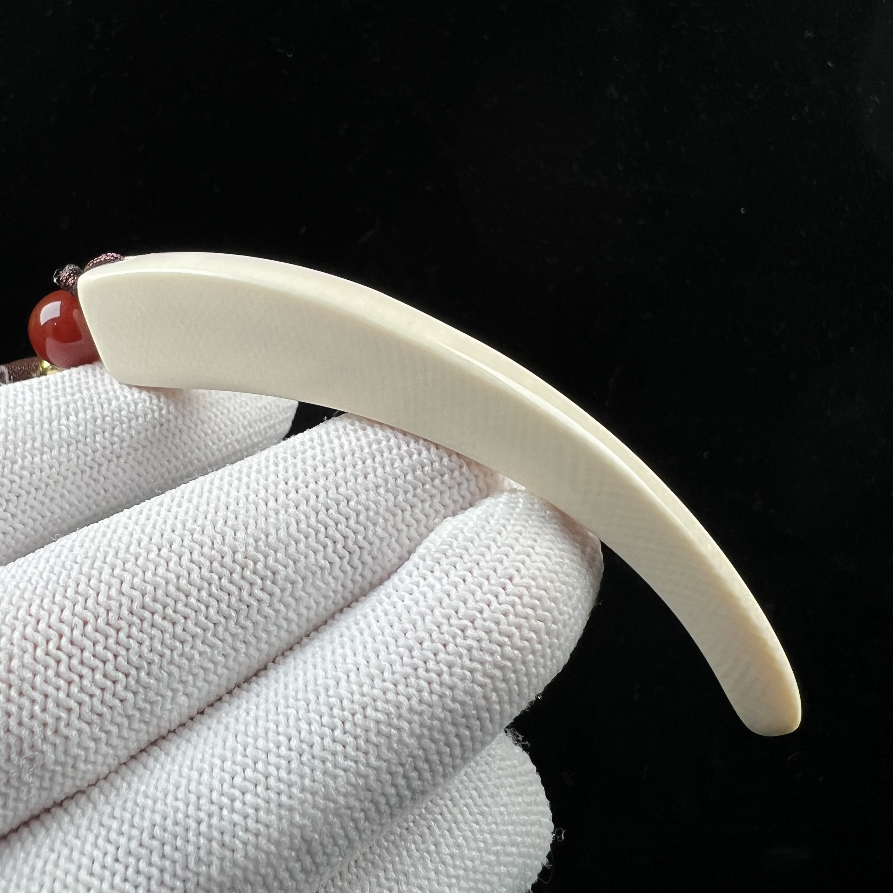 D3628天然猛犸牙 牙尖 75mm支持鉴定 假一罚四