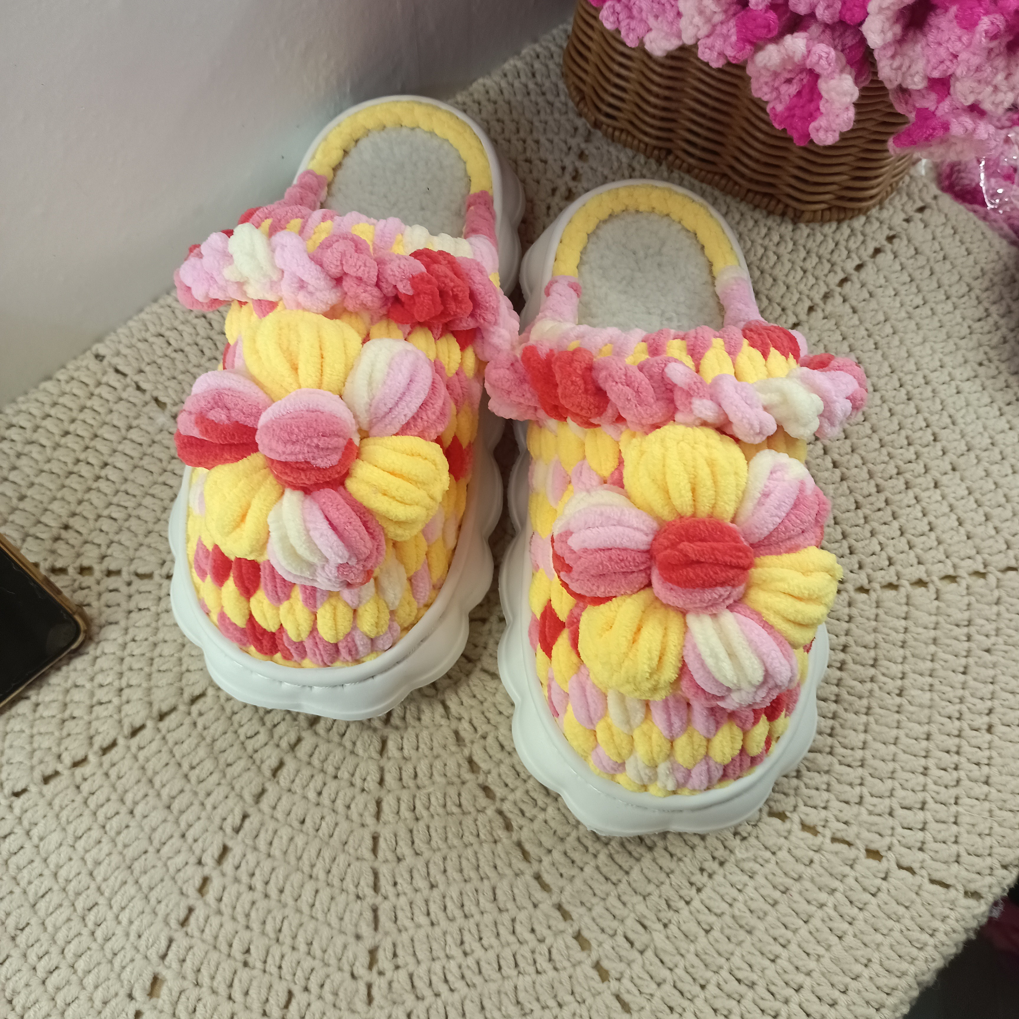 成品手工拖鞋居家冬季保暖时尚