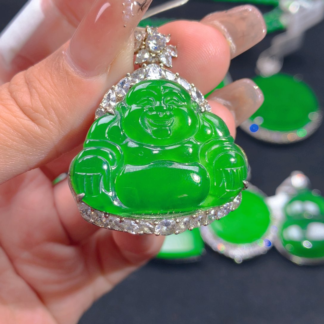 翡翠颈饰银S925镶嵌1111111111