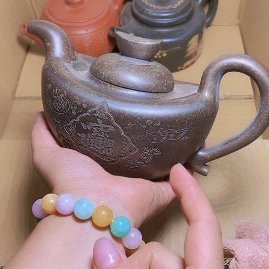 茶壶绿泥宜兴紫砂全手工制作工艺