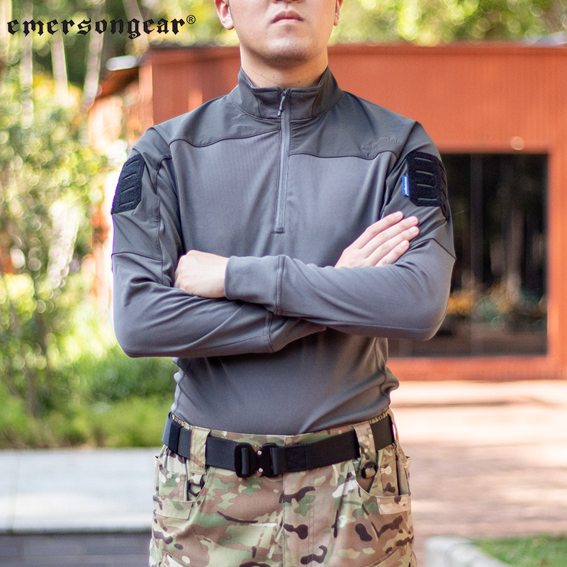 爱默生蛙人服Emersongear蓝标户外体能透气战术长袖蛙服速干t恤男