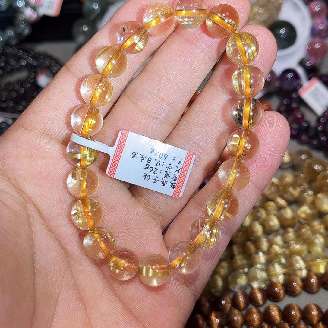 水晶手链未镶嵌钛晶手串