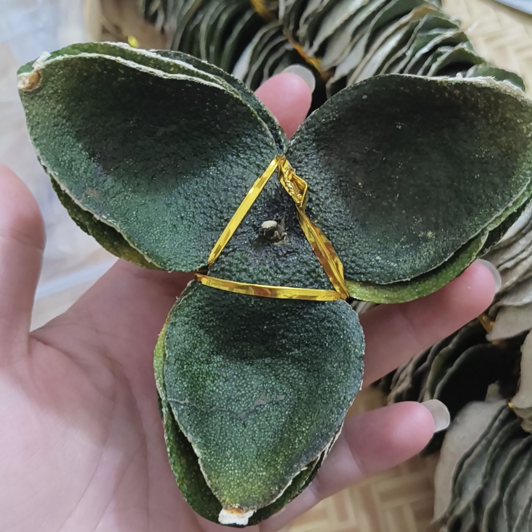 2025年茶技柑青皮扎皮，折花（自然生晒）