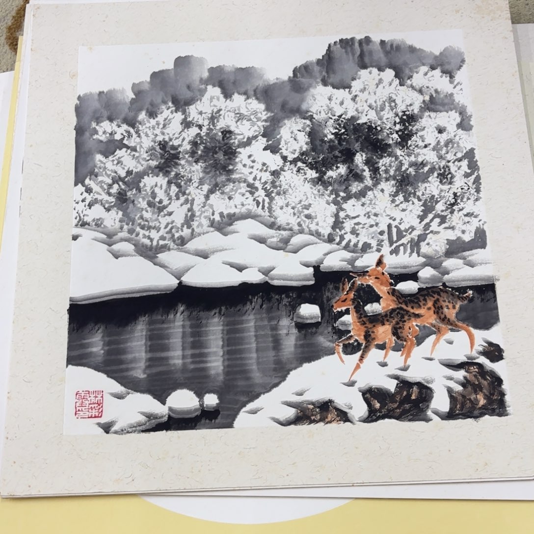 国画国画老师作品刘