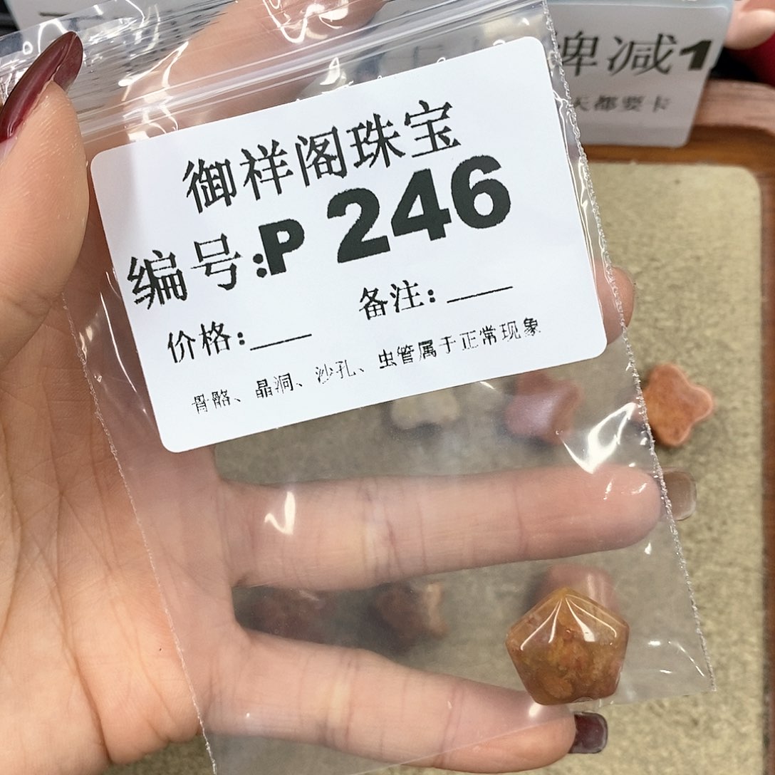 硅化珊瑚（珊瑚玉）P未镶嵌云*鹤
