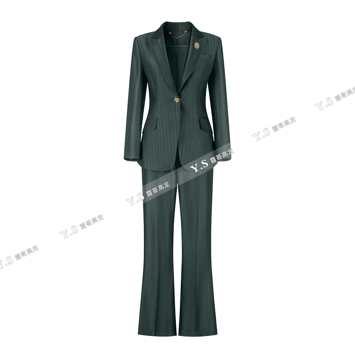 2025四季款条纹经典款小西装长袖休闲修身商务职业西装套装2507