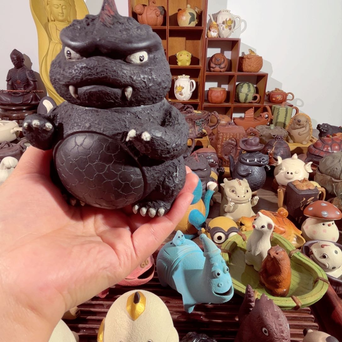 紫砂茶壶M***e纯手工制作过程非常