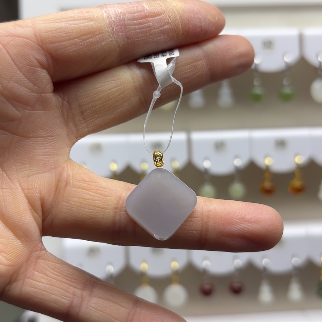 和田玉银S925镶嵌耳饰