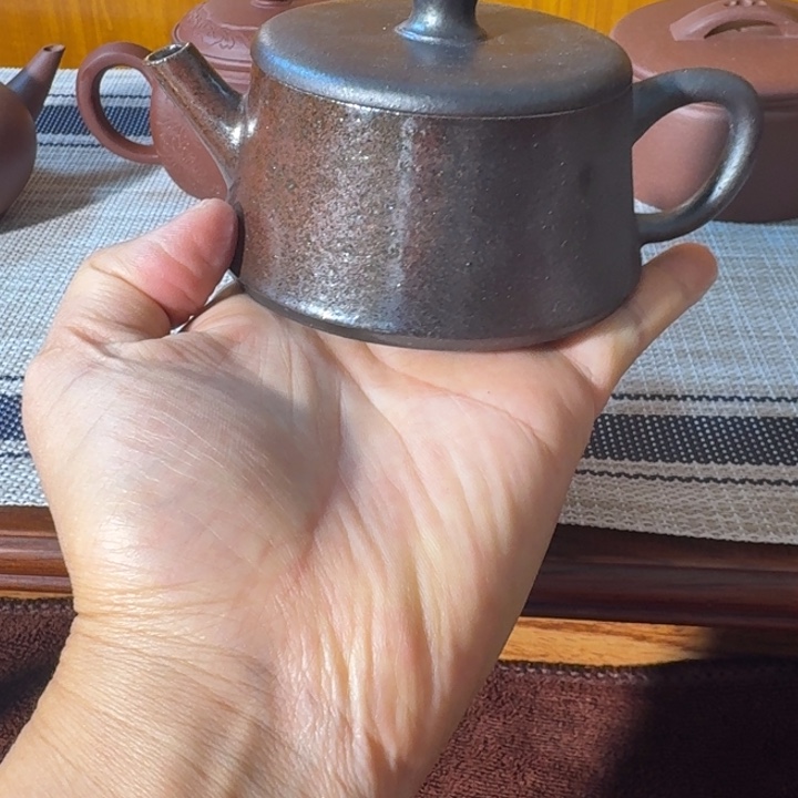 紫砂茶壶柴烧云柱150cc