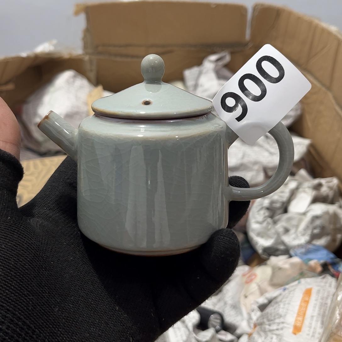 瓷片茶摆件工艺品摆件666