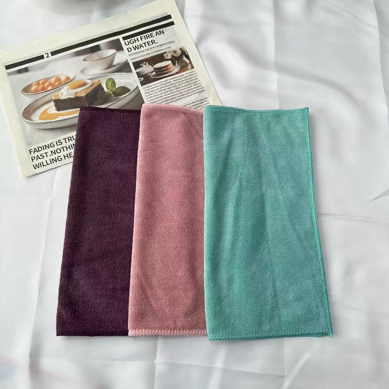 纬编磨毛抹布加厚强吸水不易掉毛家用清洁布厨房洗车专用抹布