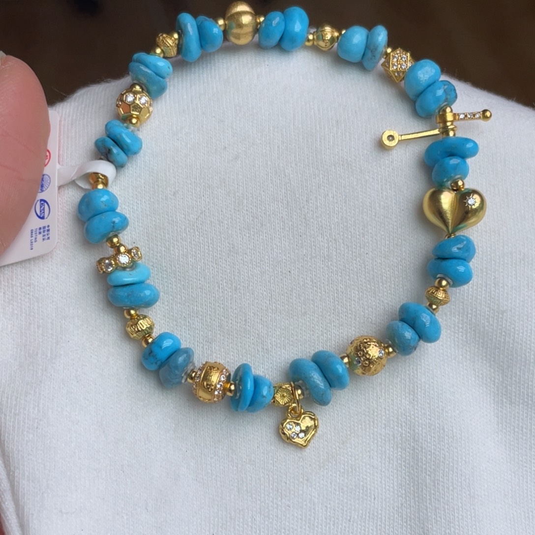 绿松石未镶嵌手链