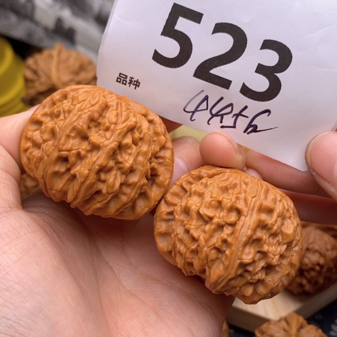 文玩核桃把件523号线44.5白