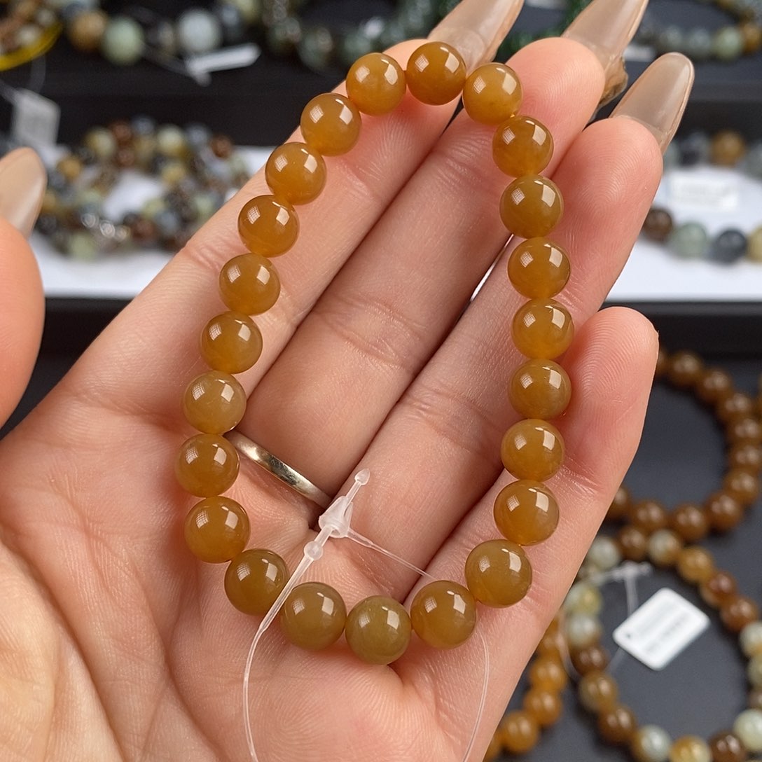 和田玉手串未镶嵌