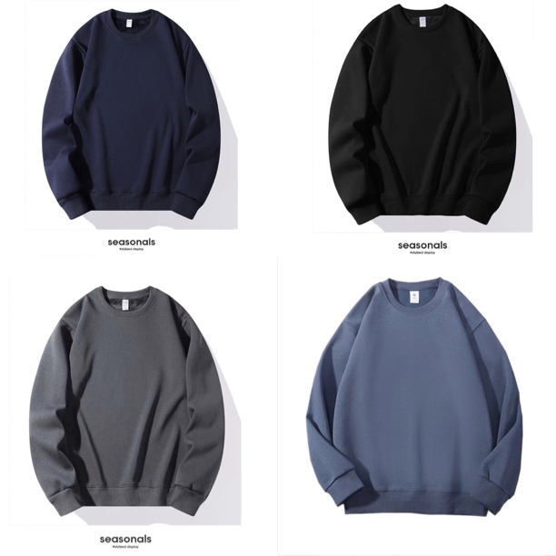 秋冬新款420g加绒加厚卫衣男宽松保暖男士卫衣休闲百搭秋季男上衣