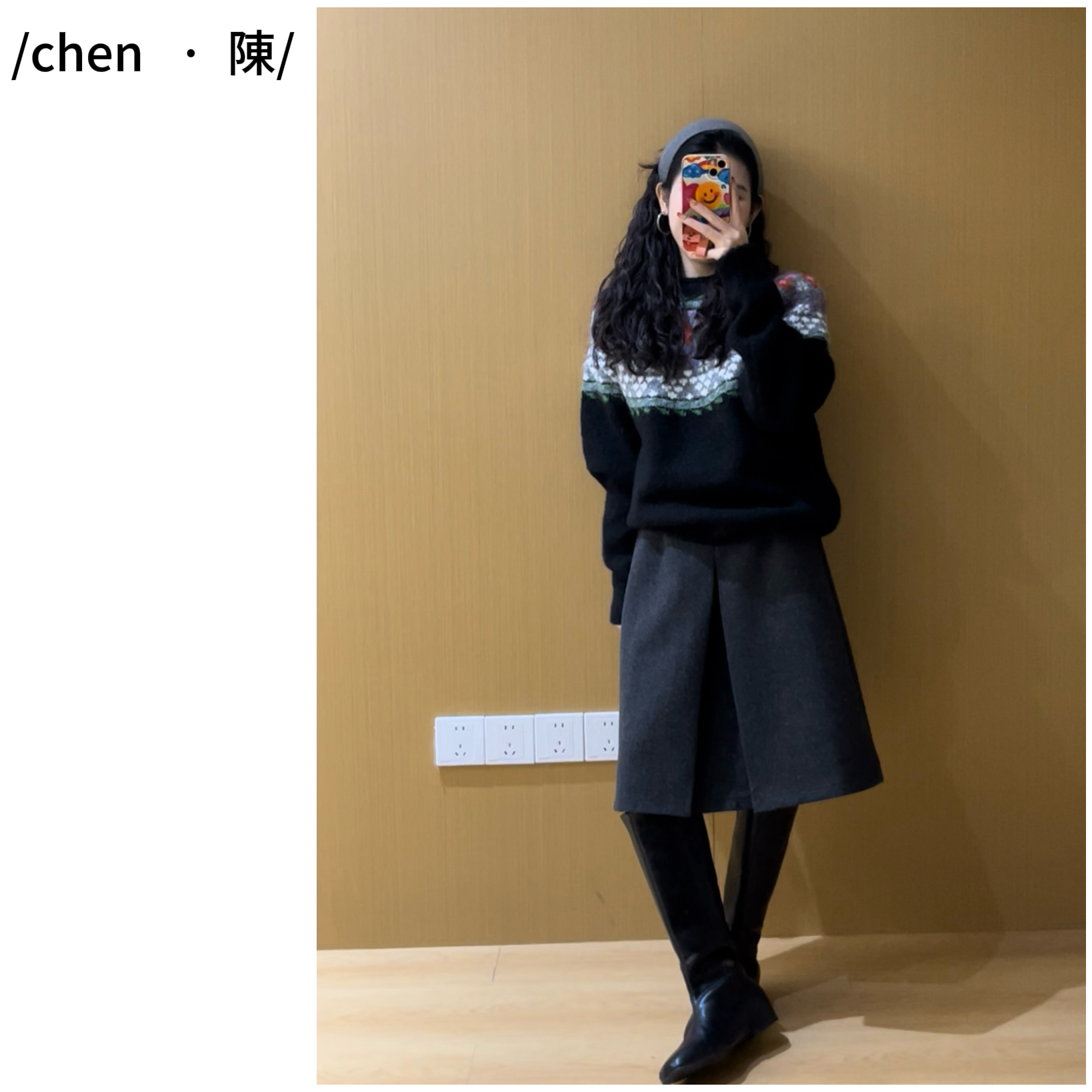 chen·陳新款【冬日恋歌】费尔岛提花毛衣