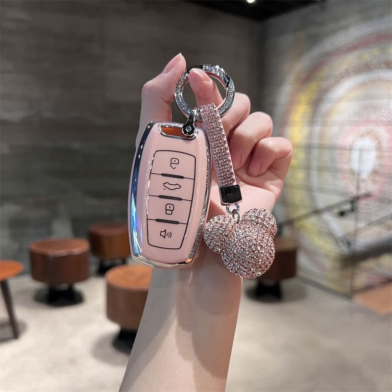 【哈弗】钥匙套带钻金边哈弗H4汽车车型m包哈佛h6壳2S扣f7x壳F5H7