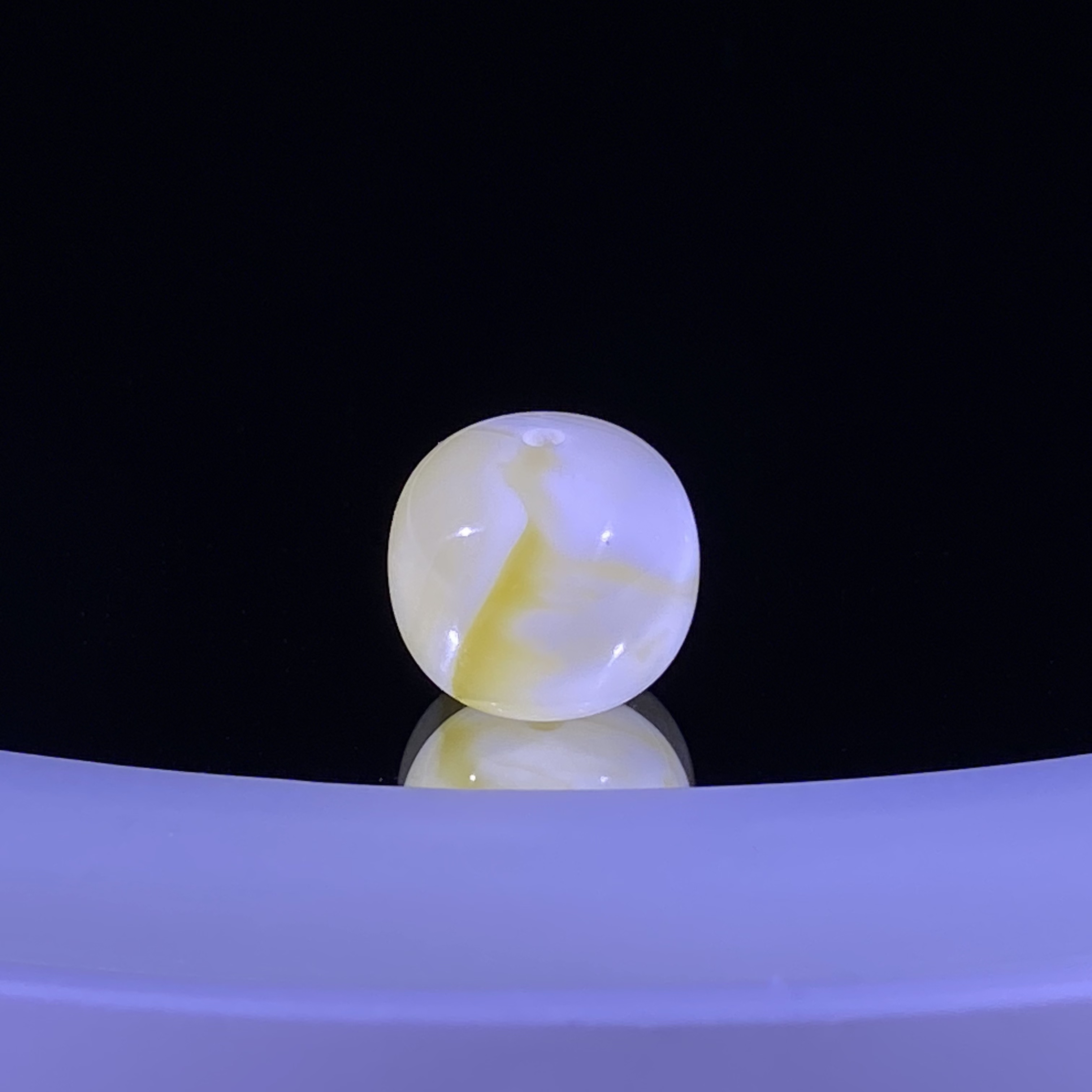 11.1mm瓷白妖花蜜蜡老型 全品配串好看妖