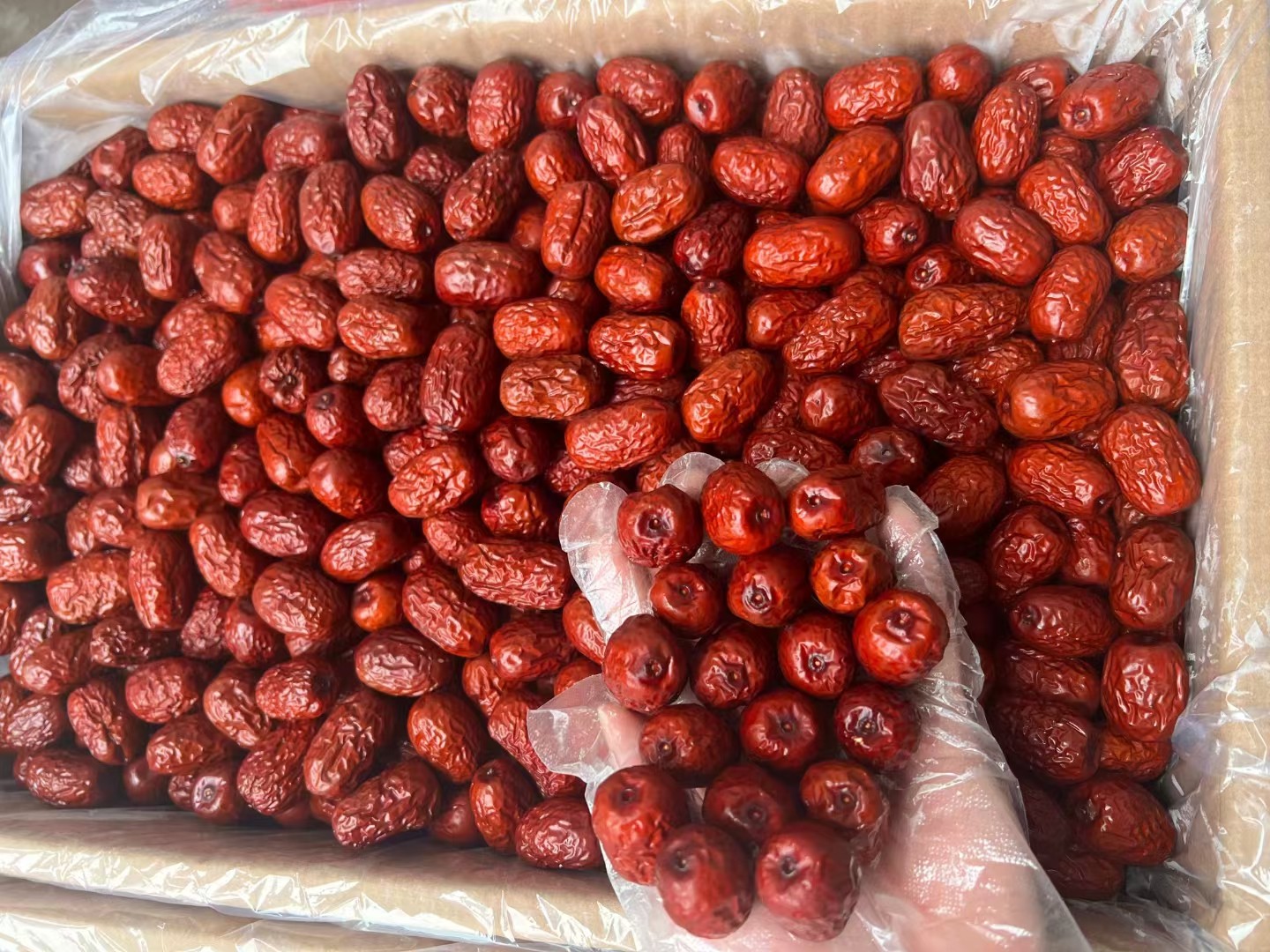 新疆若芜枣超特级红枣 色泽鲜亮，皮薄肉厚 实肉 足干 饱满 