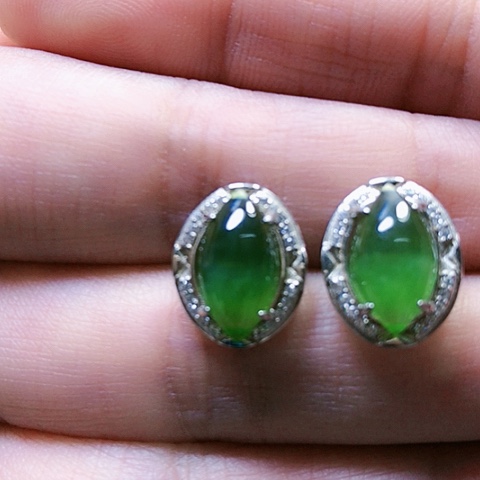 和田玉挂件银S925镶嵌马*莲