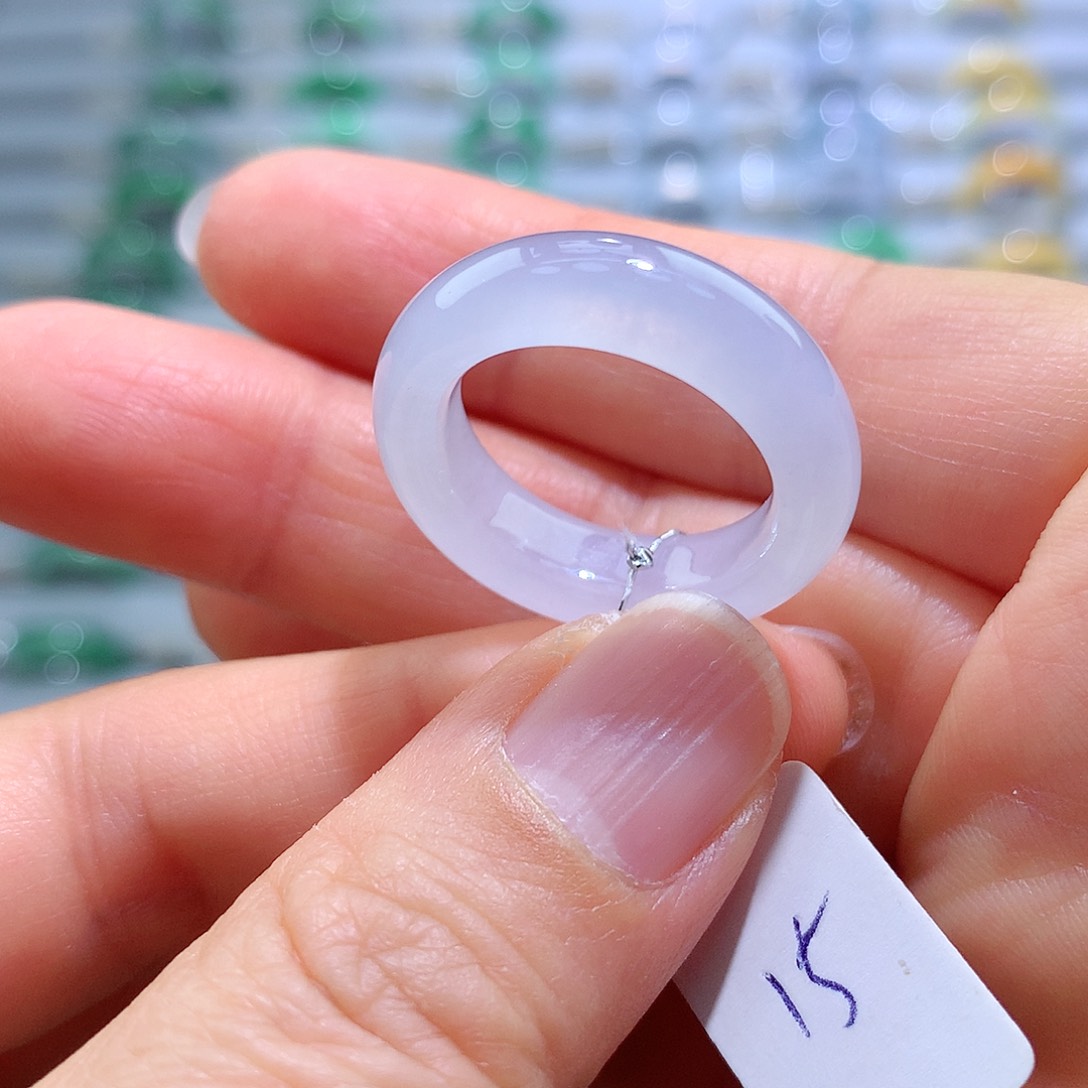 翡翠戒指未镶嵌15号