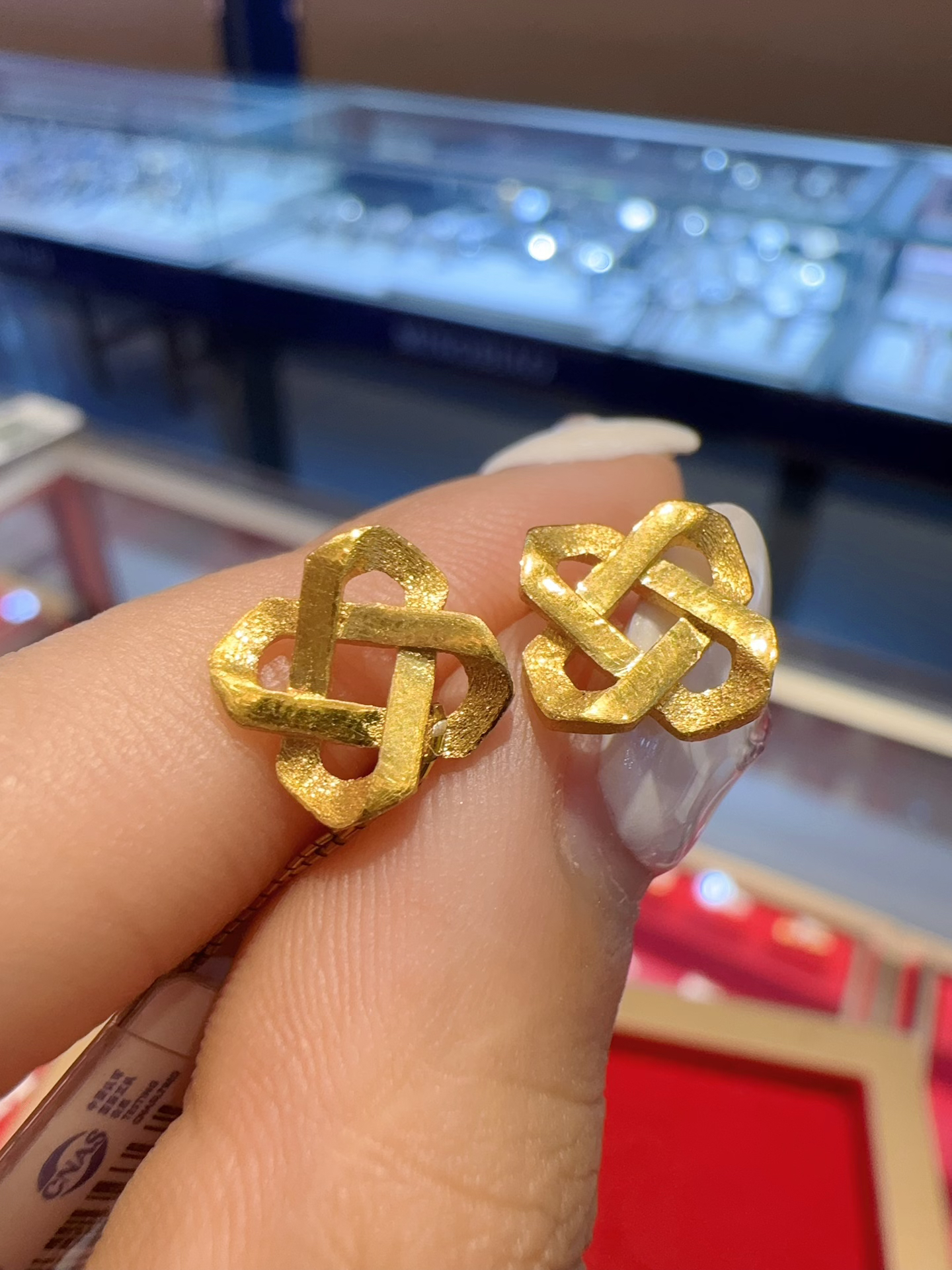 同心结耳钉简约设计时尚百搭耳饰