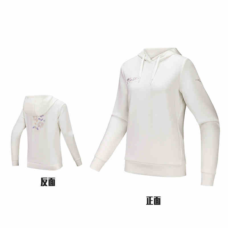 安踏连帽卫衣女款秋冬运动上衣综训健身跑步套头衫162517709S