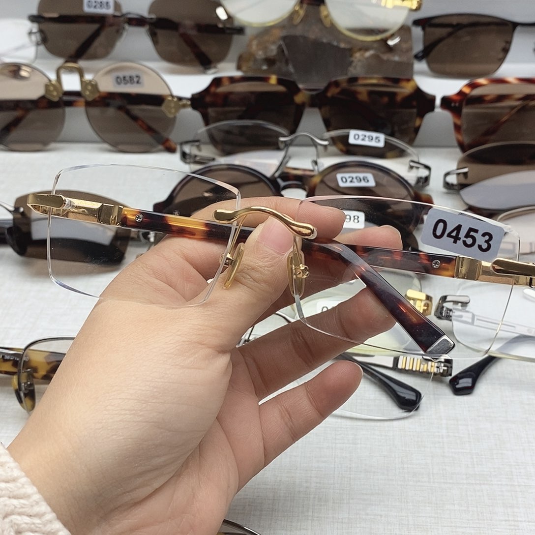 天然水晶石头眼镜