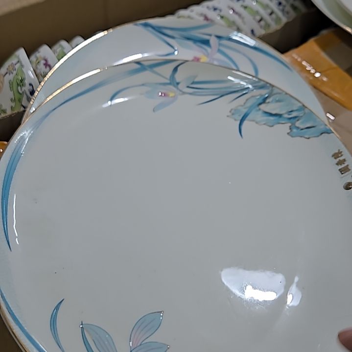 瓷片微瑕鱼盘2个66666666