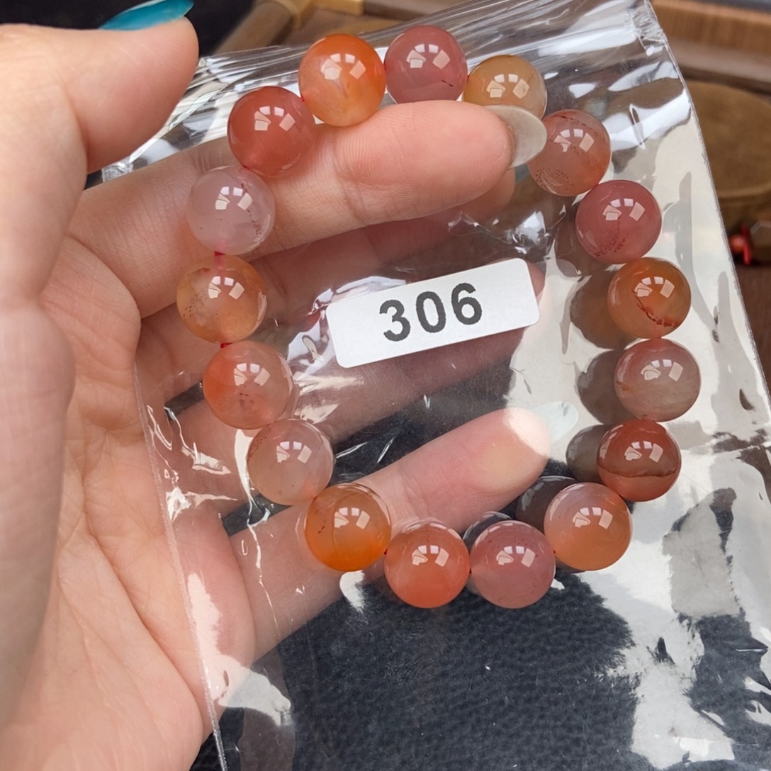 南红玛瑙未镶嵌手链卡11.4