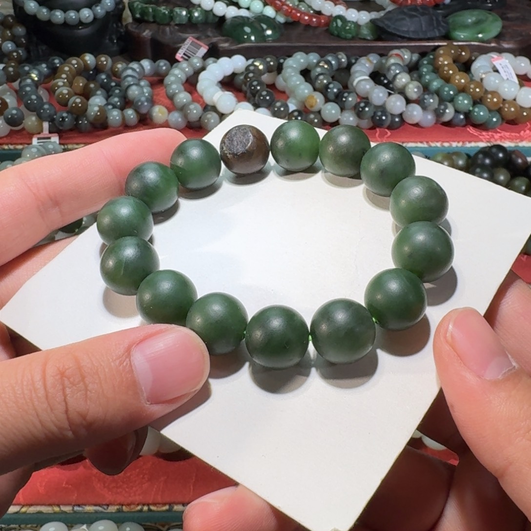 和田玉未镶嵌手链