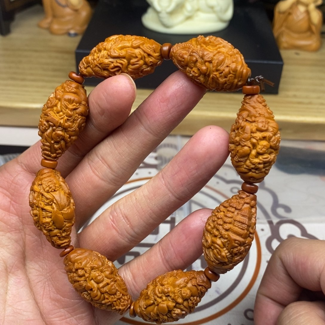 橄榄核手串/手链橄榄核雕工艺手串