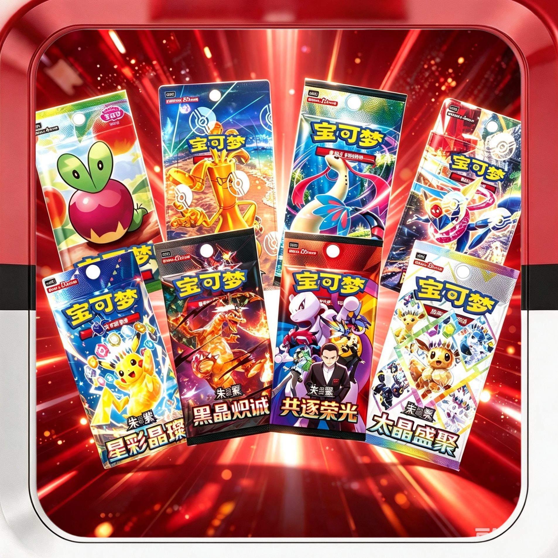 PTCG/宝可梦卡牌【丰帅超燃推 简中推推乐4】 集换式卡牌 盲盒拆卡