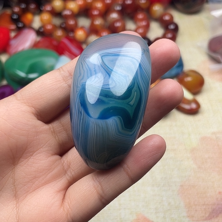 初***心玛瑙/玉髓未镶嵌珠宝半成品