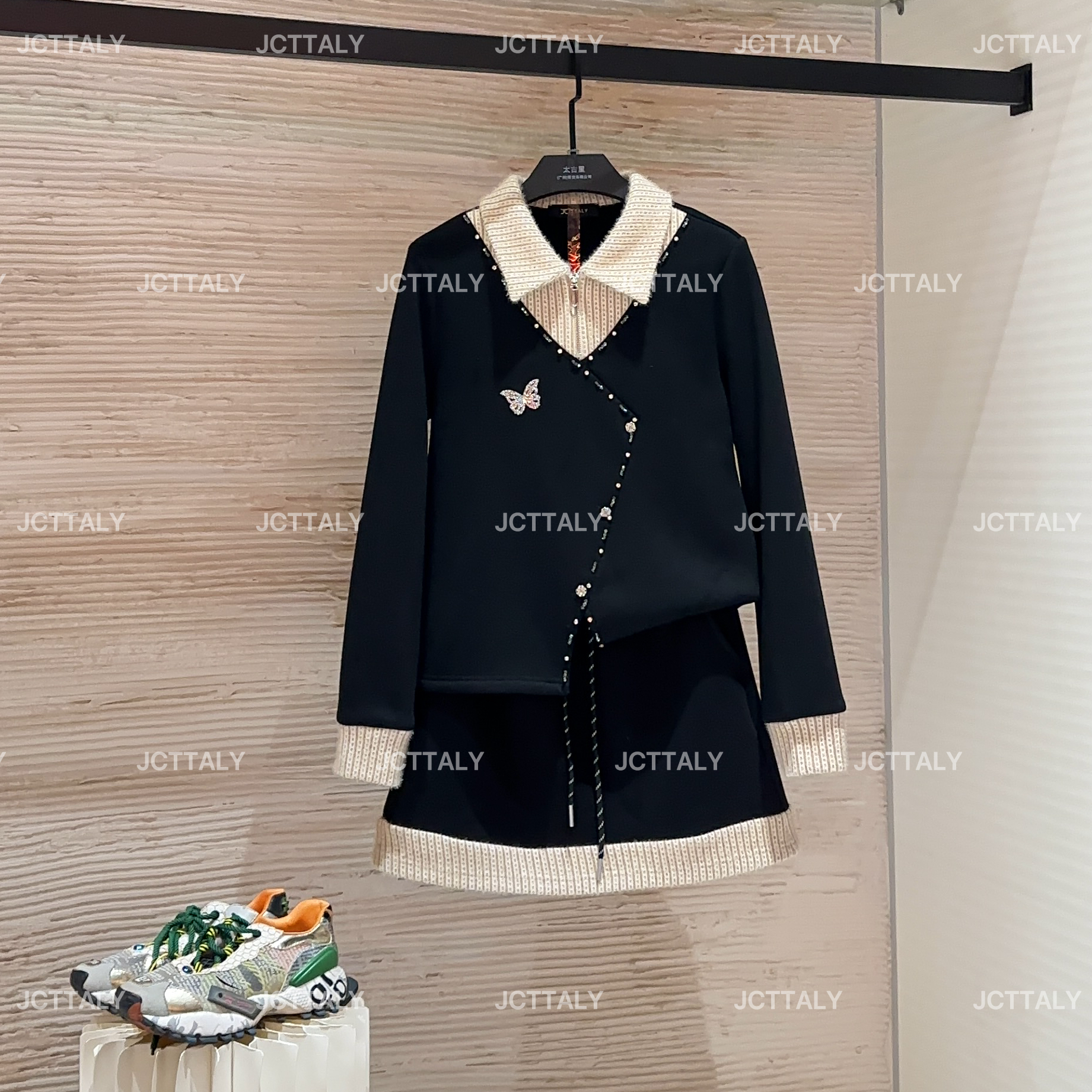 【宠粉价】（加绒）瑞丽风休闲风千金风时尚套装减龄衬衫蕾丝TZ-859