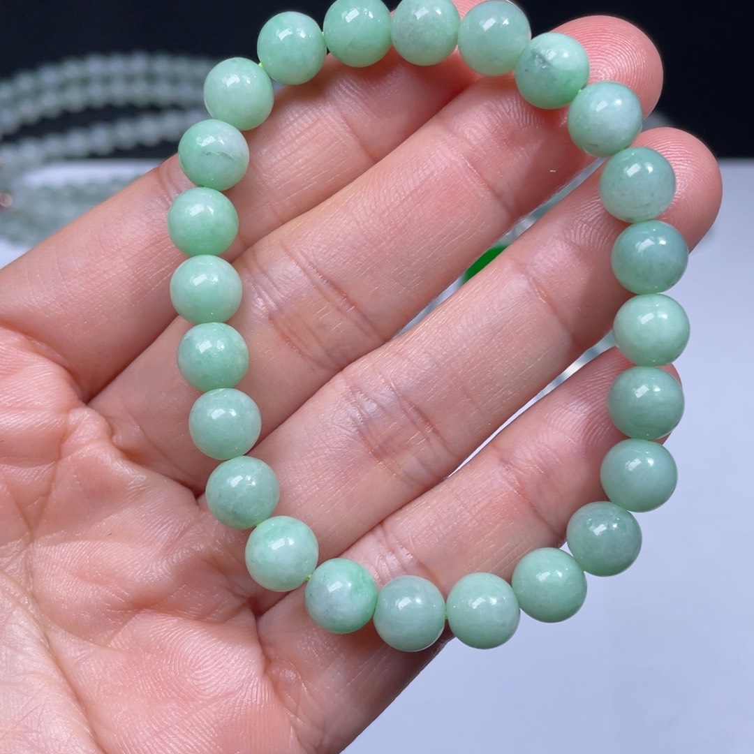 翡翠手链未镶嵌手串