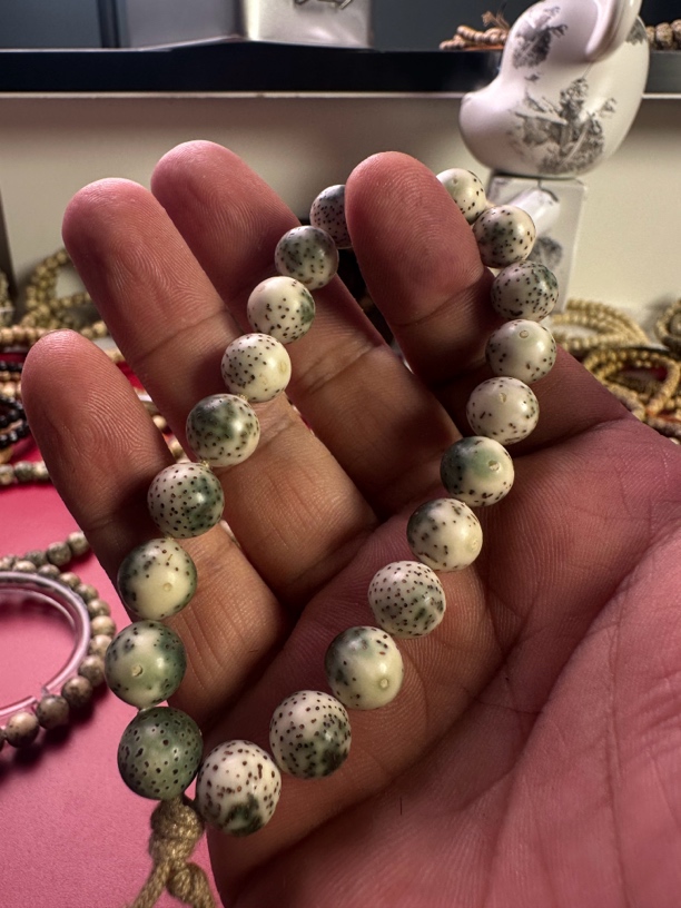 星月菩提手串卡10龙蛋瓷度超高